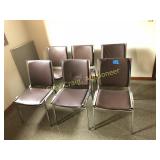 (6) matching Stack Chairs, nice cond.