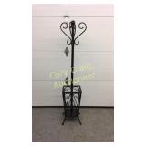 Metal Coat Rack With Umbrella Holder
