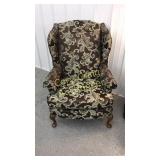 Queen Anne Wing Back Living Room Chair