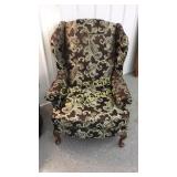 Queen Anne Wing Back Living Room Chair