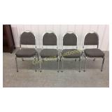 (4) Stack Chairs with Padded Backs And Seats