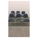 6 Stack Chairs with Padded Back And Seats