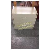 Staples 2 Drawer Lateral File Cabinet NO KEY