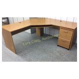 Irregular Shaped Desk 50" x 27" x 50"