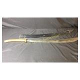 Wall Hanging Sword 2 Handed Leather Sheath 27 1/2"