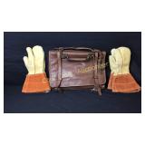 2 Pair Kunz Buckskin 8 1/2" & 9" Finger Mitten &