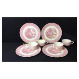 Currier & Ives The Old Grist Mill Party Set 4