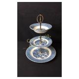 3 Tier Currier & Ives The Old Grist Mill