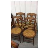 Walnut Victorian Chairs with Hip Rest