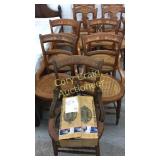 Walnut Victorian Chairs with Hip Rest