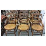 Walnut Victorian Chairs with Hip Rest