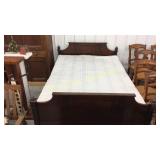 Vintage Full Size Bed Head Board, Foot Board,