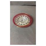 7 1/2" Plate King Crown Ruby Flash Thumbprint