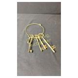 Large Brass Skeleton Keys