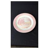 Currier & Ives Pink 12" Meat Platter