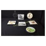 7 Currier & Ives Cast Iron Pot Holders