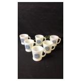 6 Currier & Ives Coffee Cups