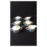 Currier & Ives Creamer & Sugar