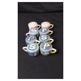 8 Currier & Ives Salt Pepper Shakers