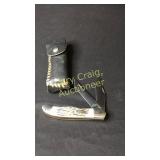 Ka-Bar 2 Blade Knife With Bone Handle