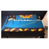 Wool Afghan 50x84 with Fringe Ends