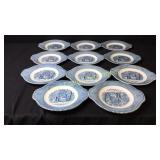 Currier & Ives Tabbed Plates