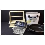 Jumbo File Box, Decorative Rack, Skillet, Wire