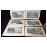 Currier & Ives American Winter Scenes Table Mats