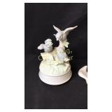 Pair Of White Doves, Victorian Dove Candle