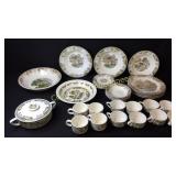 30 Pc Fair Oak Dinner Set