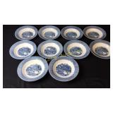 18 Currier & Ives Soup Bowls