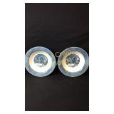 2 Currier & Ives Vegetable Bowls