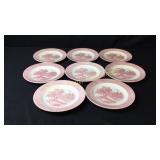 Pink Currie & Ives Butter / Bread Plates