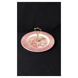 Pink Currier & Ives Vegetable tray