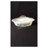 Currier & Ives Glasbake 1Qt Casserole Dish