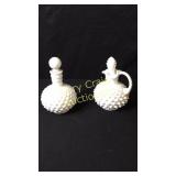 Fenton Milk Glass Vinegar Cruet Stopper, Perfume