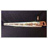 Hand Painted Saw with Farm Scene