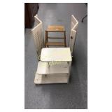 2 ft Step Ladder, Wood Shutters, Wood Shelf