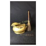 Ash Bucket, Ash Broom, Coal Tongs