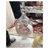 Glass Peanuts Jar 17" Tall