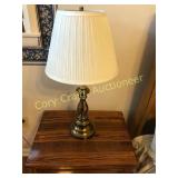 Brass table lamp