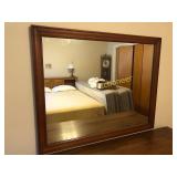 Wall mirror (Hanging above Lot 61 dresser)