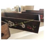 Set of (5) wood dove tailed boxes