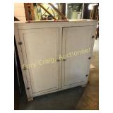 Primitive wood 2 door cupboard