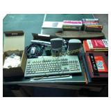 Assortment of misc items to include old skateboard