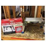 Aluminum step stool/working platform, like new!