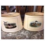 Pair of vintage lamp shades
