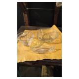 3 Pieces Of Etched & Cut Glass
