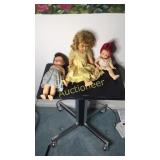 3 Old Dolls