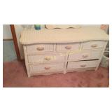Whicker Dresser With Mirror